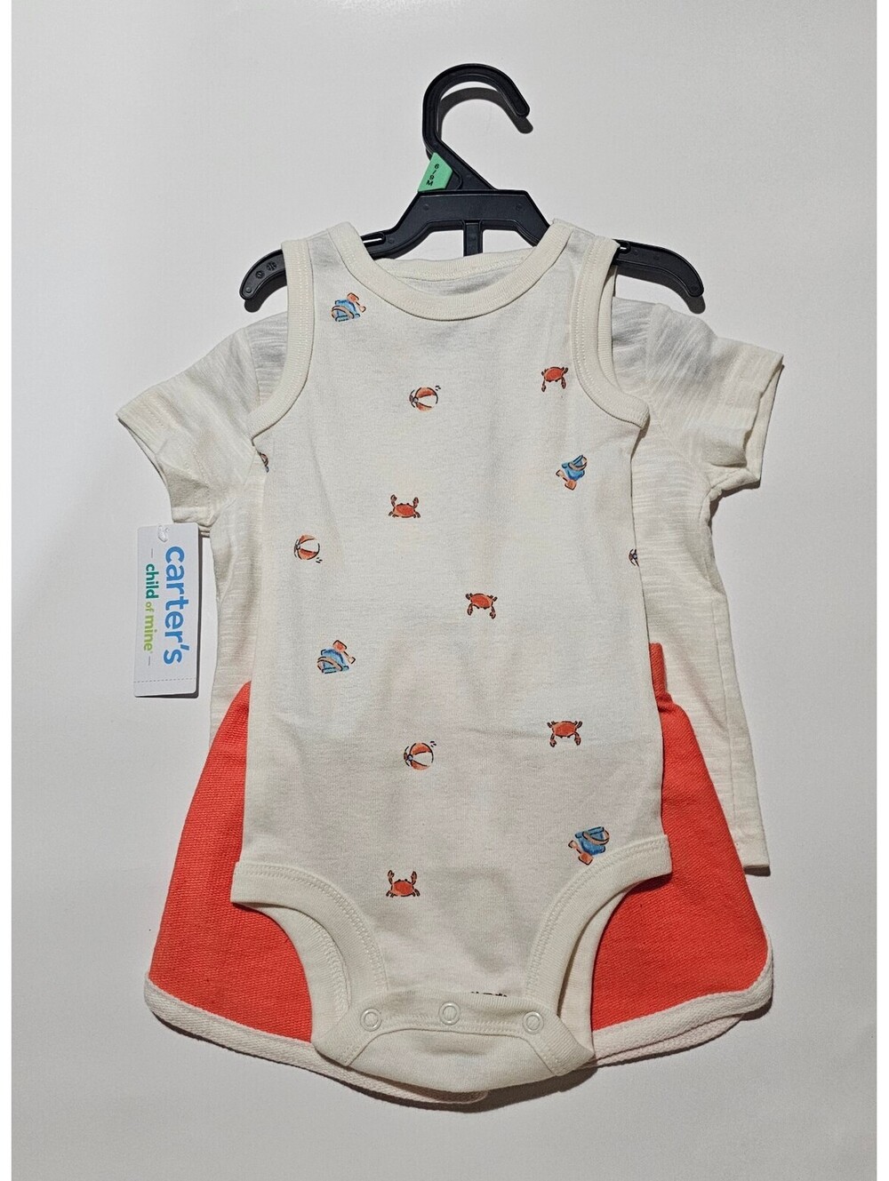 Carter's Baby 3-Piece Summer Outfit Set - Miami Beach Theme, Size 6-9 Months